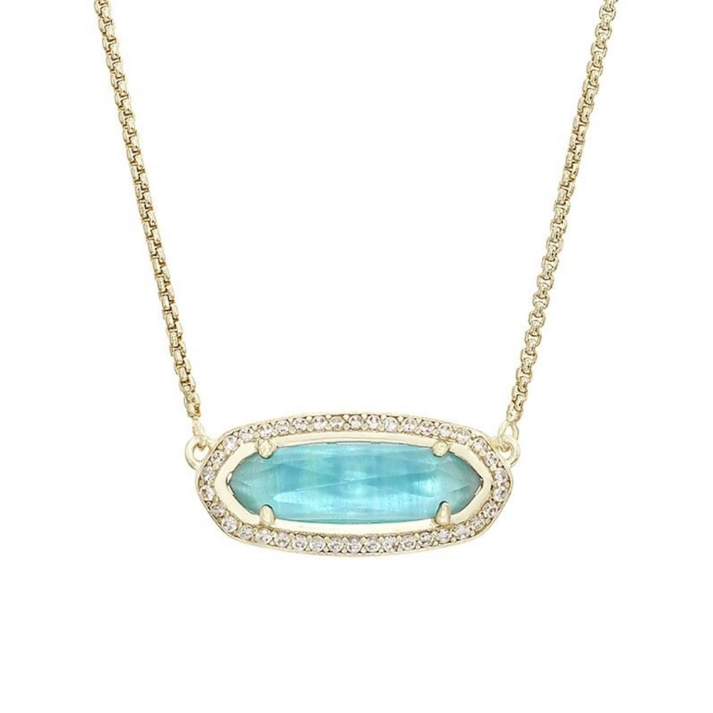 KENDRA SCOTT Annika in London Blue and gold EUC - Picture 2 of 7